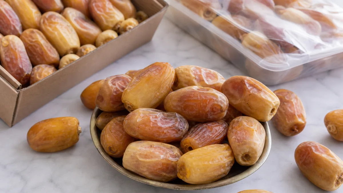 قیمت خرما زاهدی در تهران بر پایه نوع بسته‌بندی و درجه‌بندی