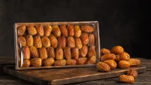 خرما زاهدی ۴۰۰ گرمی مروارید سیاه برای مصرف روزانه و پذیرایی