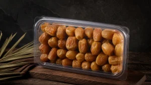 خرما زاهدی ۵۰۰ گرمی مشکین برای خرید روزمره با بسته‌بندی کاربردی