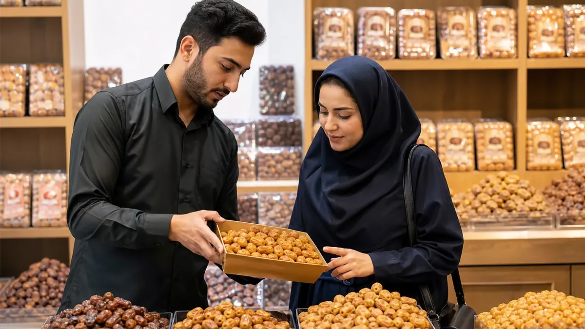 قیمت روز خرما زاهدی با تمرکز بر ظاهر و یکدستی محصول