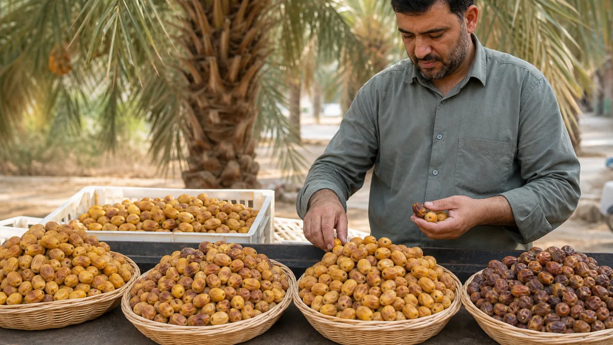 قیمت خرما زاهدی بافت نیمه‌خشک و کیفیت صادراتی