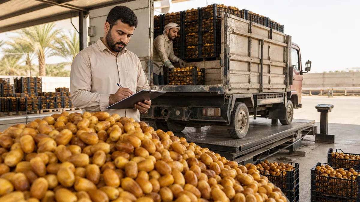 عمده‌فروشان و انتخاب خرما زاهدی باسکول
